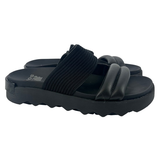 Sorel Shoes - SOREL Viibe Women's Black Platform Slide Sandals Comfort Slip‎ On Shoes Size 8
